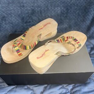 Skechers Something Else Vintage BoHo Multicolor Striped Sandals